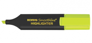 Kores - Yellow, Smoothline Highlighter Pen