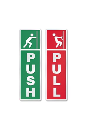 Generic - Push And Pull Sign Stickers